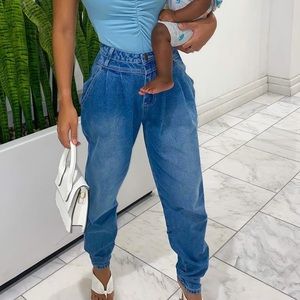 I Heard You Balloon Mom Jeans FashionNova